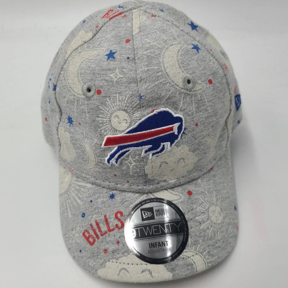 Infant Buffalo Bills Hat One Size New Era 9Twenty Gray Blue NFL All Over Print
